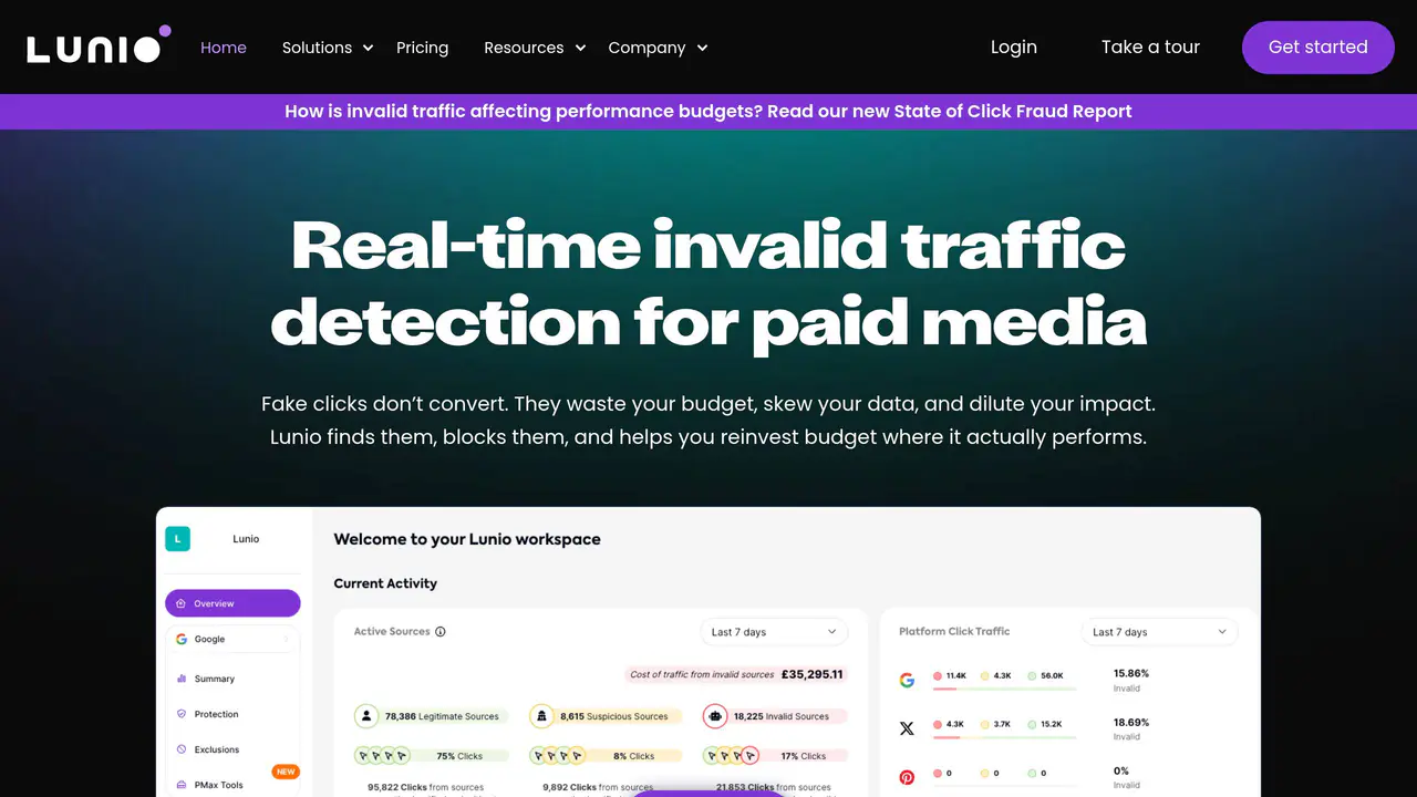 Homepage preview of PPC Protect, captured Aug 5, 2026