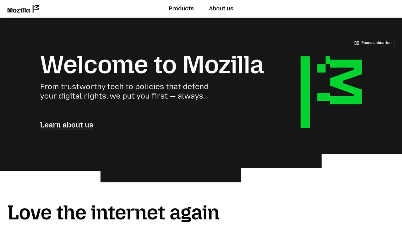 Homepage preview of Mozilla VPN, captured Jul 23, 2026