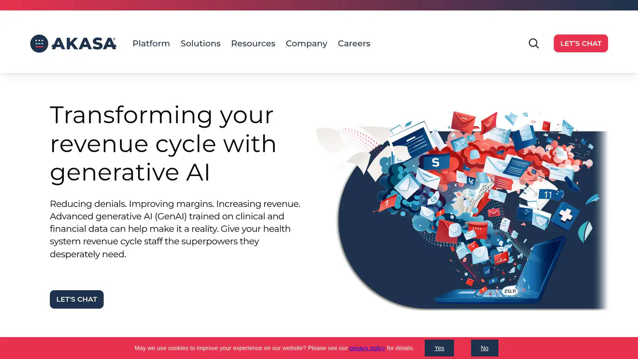 Homepage preview of AKASA, captured Aug 1, 2026