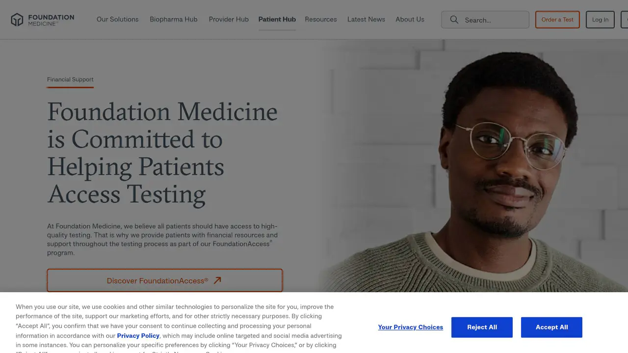 Pricing-page preview of Foundation Medicine, captured Sep 12, 2026