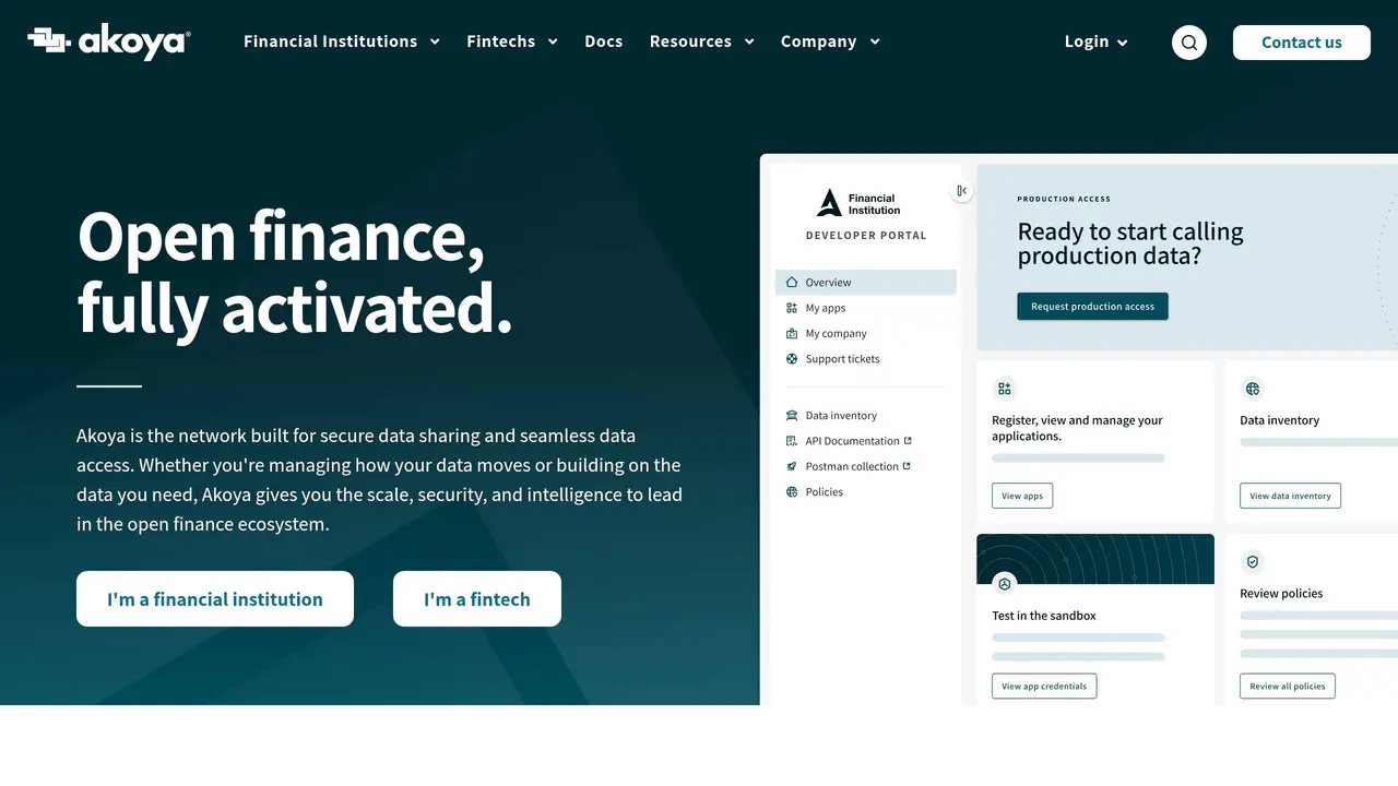 Homepage preview of Akoya, captured Aug 1, 2026