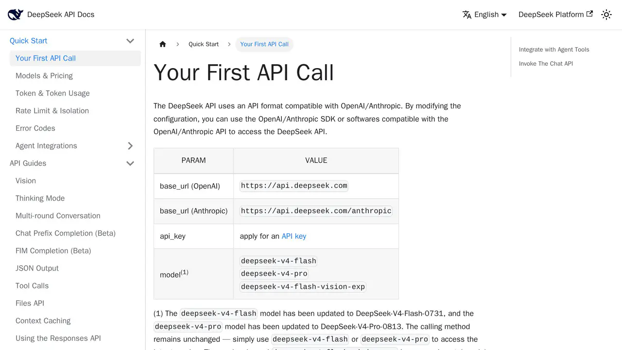 Homepage preview of DeepSeek V3, captured Aug 28, 2026