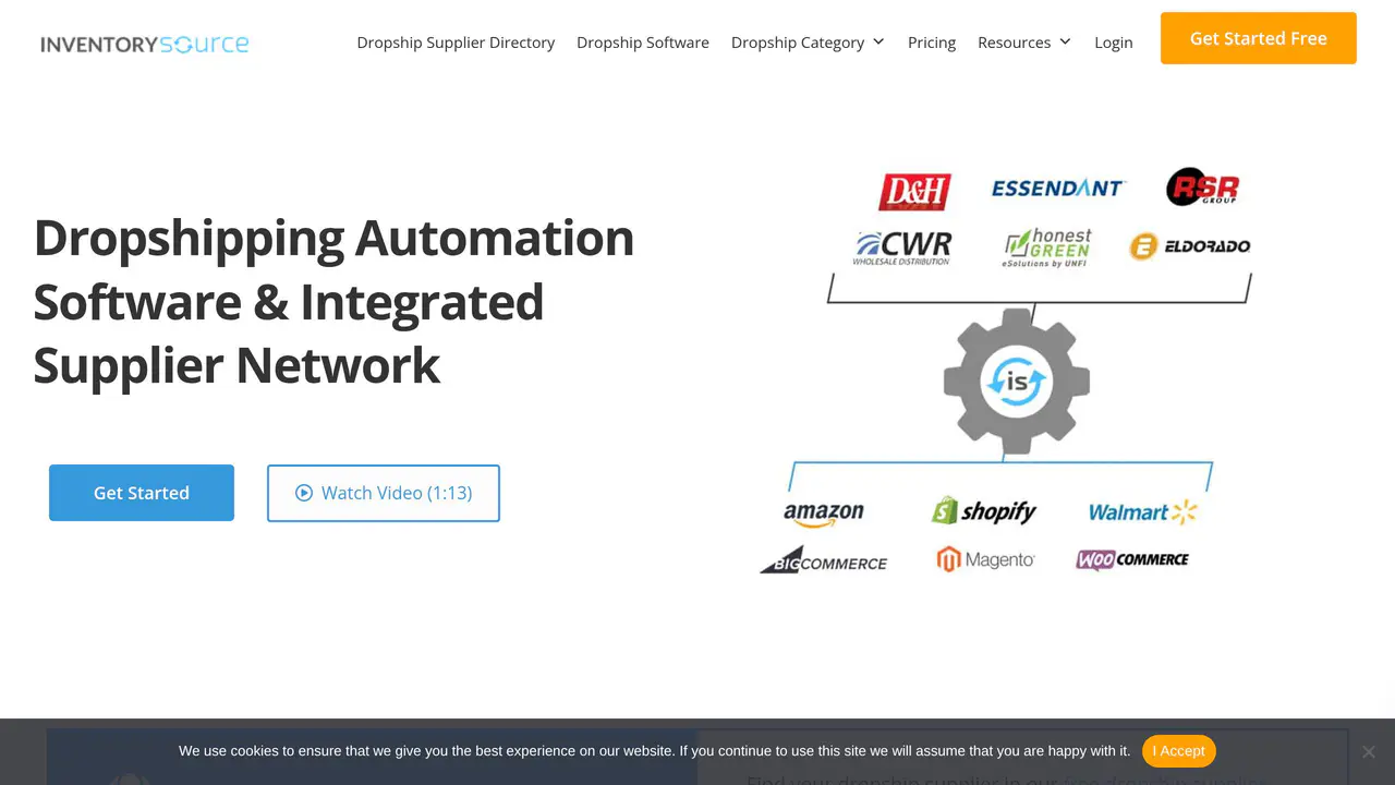 Homepage preview of Inventory Source, captured Jul 23, 2026