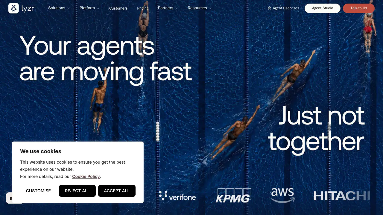 Homepage preview of Lyzr AI, captured Sep 13, 2026