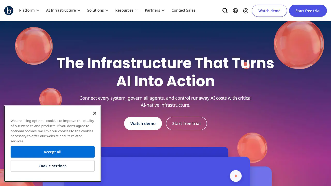 Homepage preview of Boomi, captured Aug 25, 2026