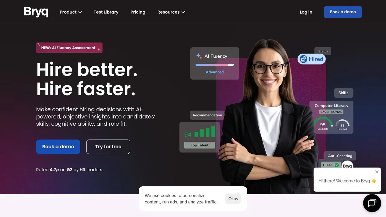 Homepage preview of Bryq, captured Jul 30, 2026