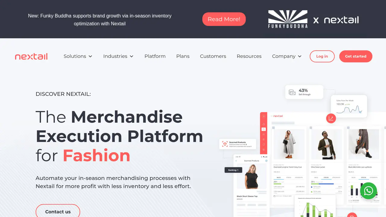 Homepage preview of Nextail, captured Jul 26, 2026