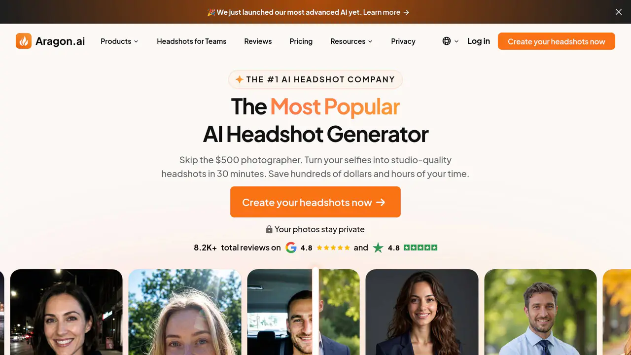Homepage preview of Aragon AI, captured Aug 21, 2026