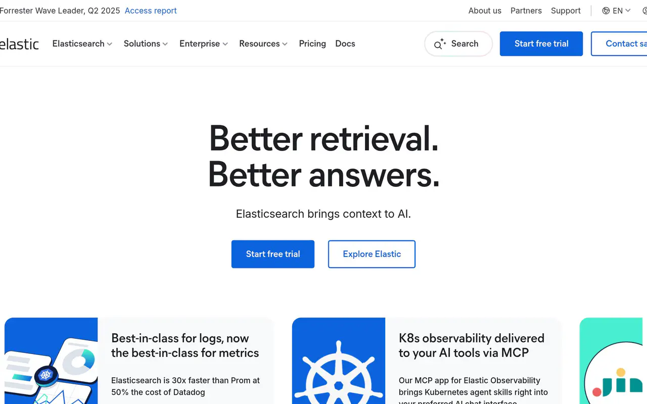 Homepage preview of Elastic Security, captured Jul 22, 2026