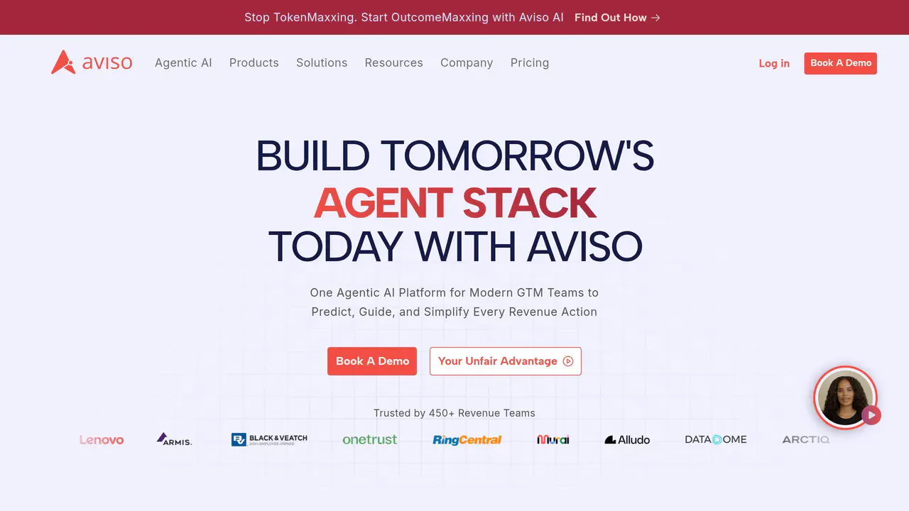 Homepage preview of Aviso, captured Aug 9, 2026