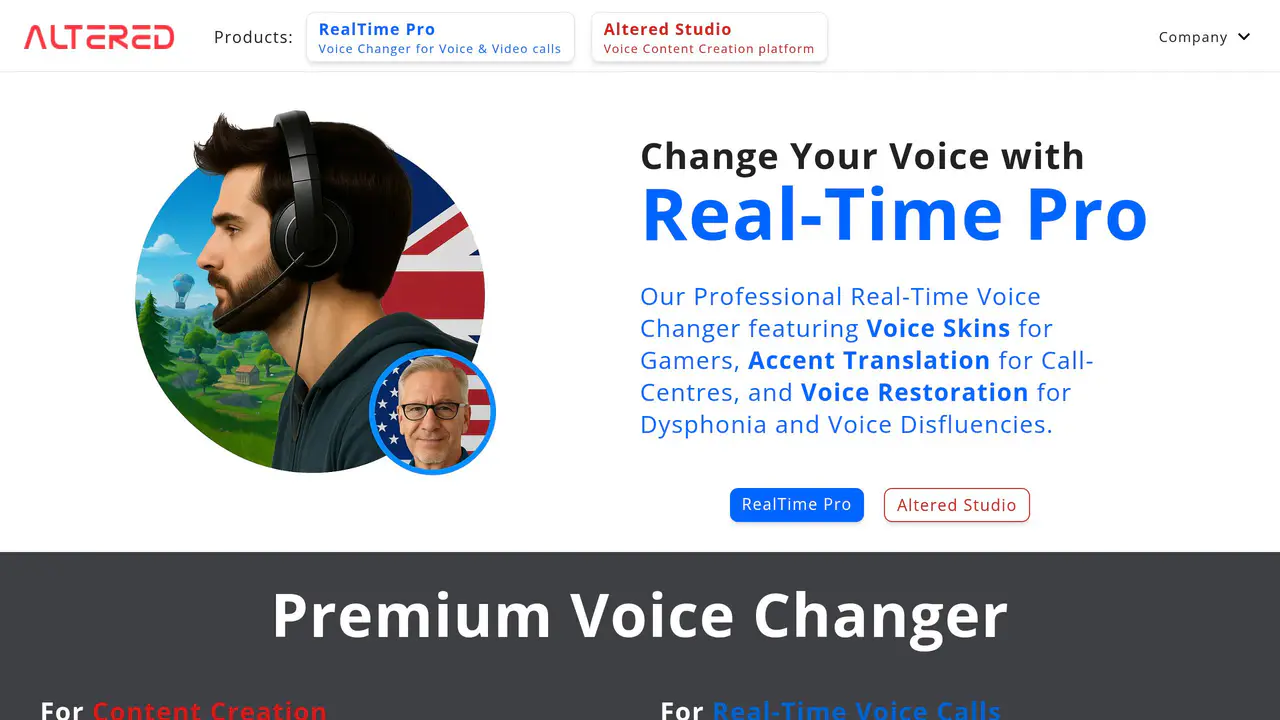 Homepage preview of Altered, captured Aug 4, 2026