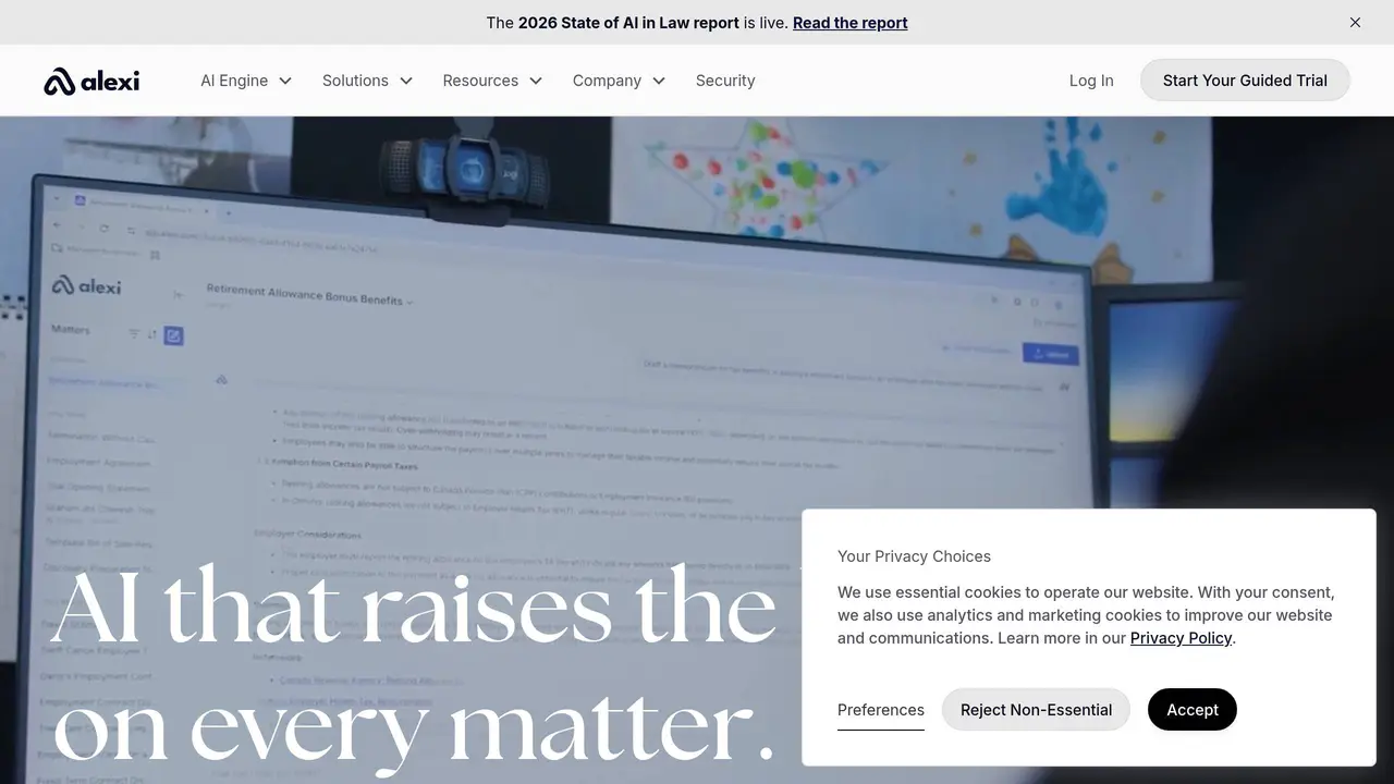 Homepage preview of Alexi, captured Jul 30, 2026