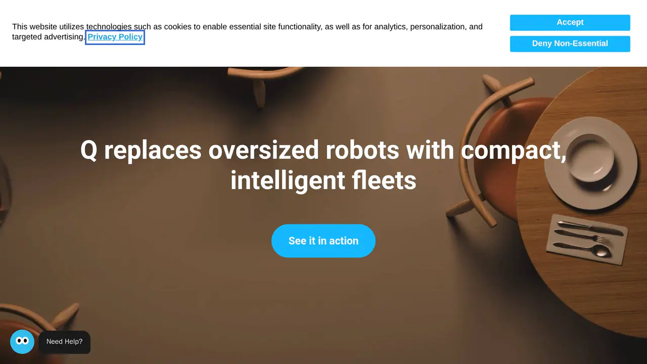 Homepage preview of Bear Robotics, captured Aug 23, 2026