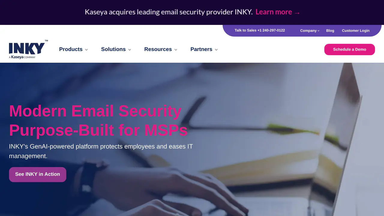 Homepage preview of Inky, captured Jul 24, 2026