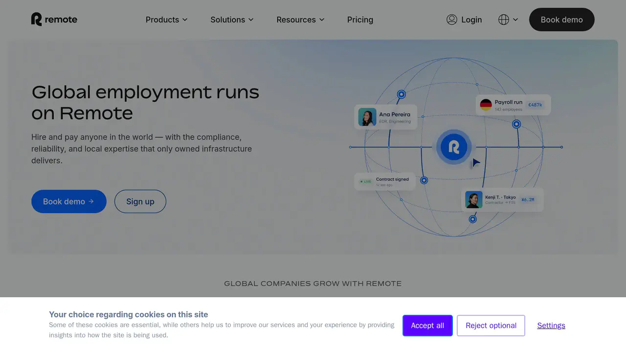 Homepage preview of Remote, captured Aug 3, 2026