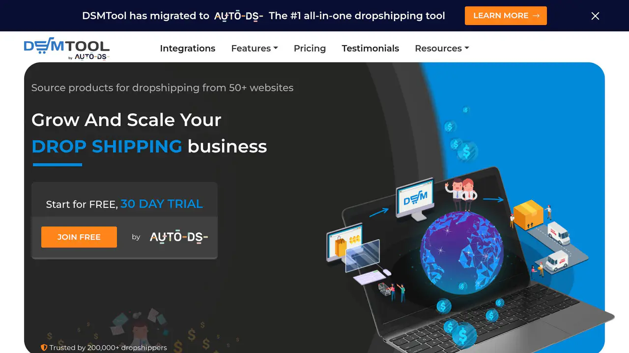 Homepage preview of DSM Tool, captured Sep 6, 2026