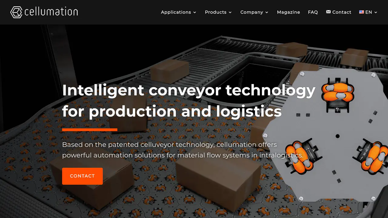 Homepage preview of Cellumation, captured Aug 29, 2026