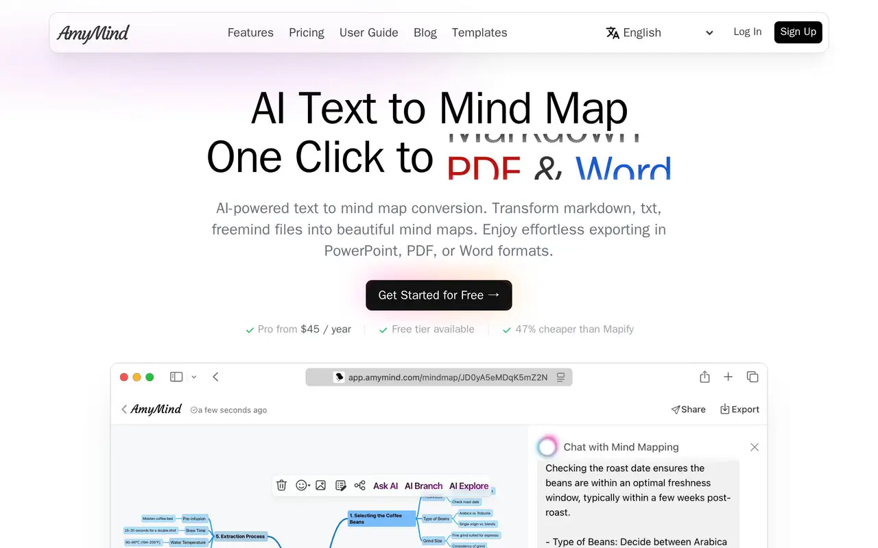 Homepage preview of AmyMind, captured Jul 21, 2026
