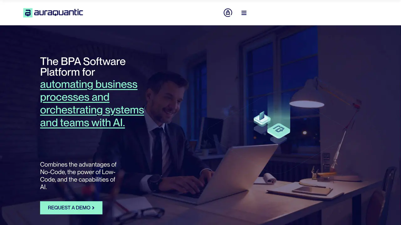 Homepage preview of AuraQuantic, captured Sep 1, 2026