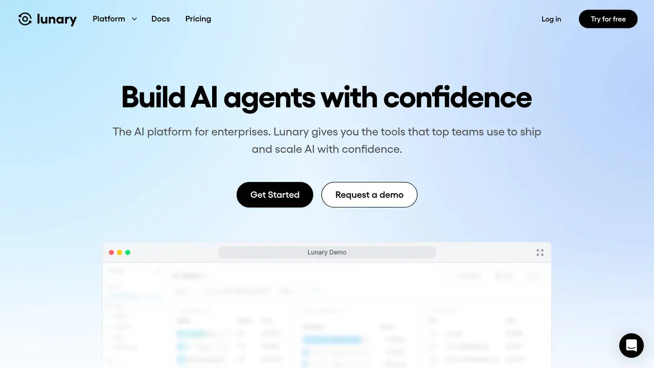 Homepage preview of Lunary, captured Jul 31, 2026