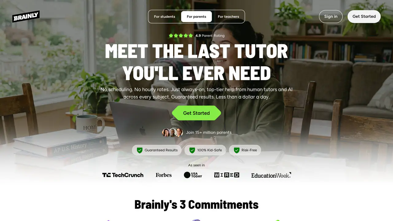 Homepage preview of Brainly, captured Jul 24, 2026