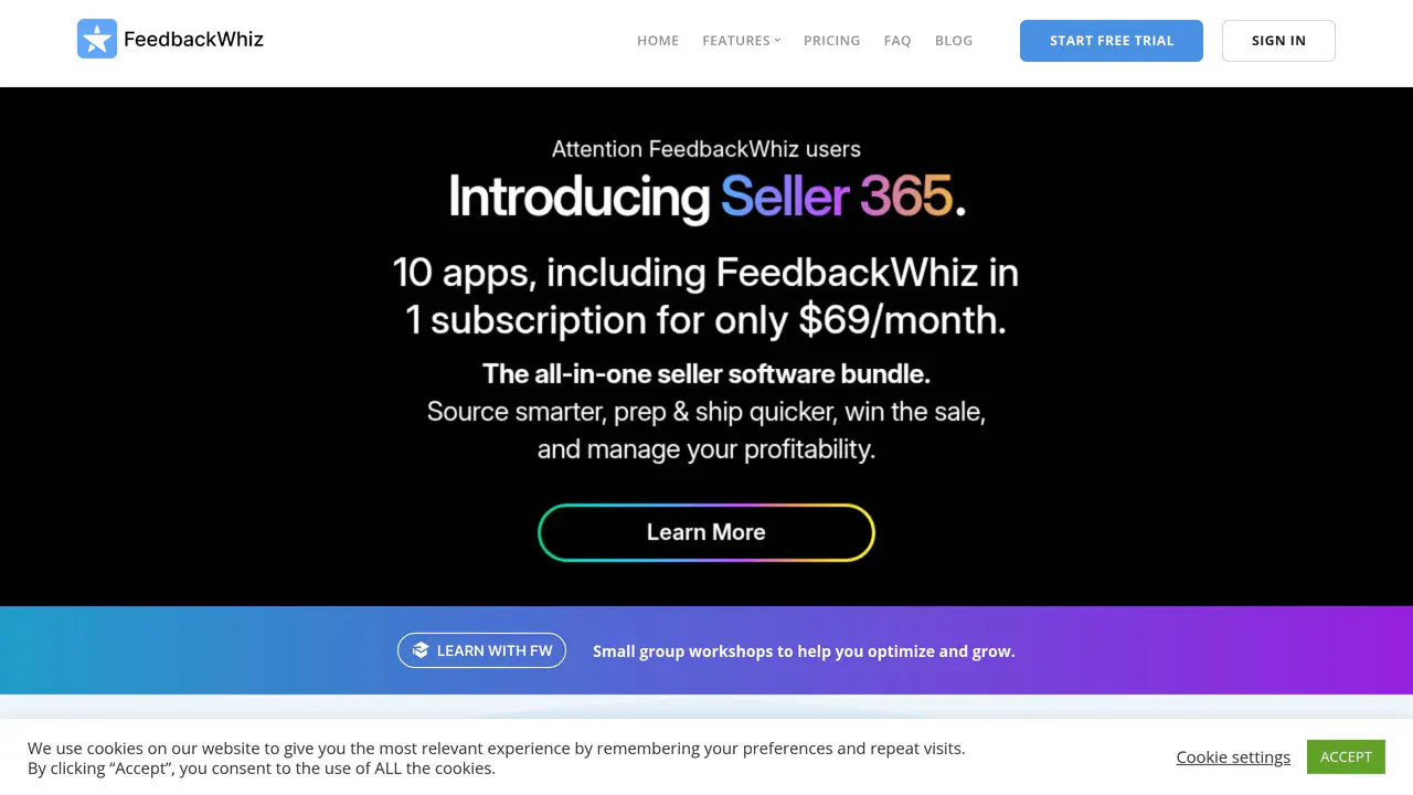 Homepage preview of FeedbackWhiz, captured Aug 1, 2026