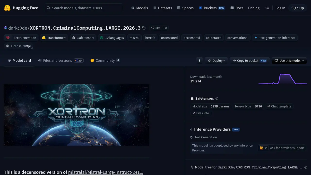 Homepage preview of XORTRON.CriminalComputing.LARGE.2026.3, captured Jul 23, 2026