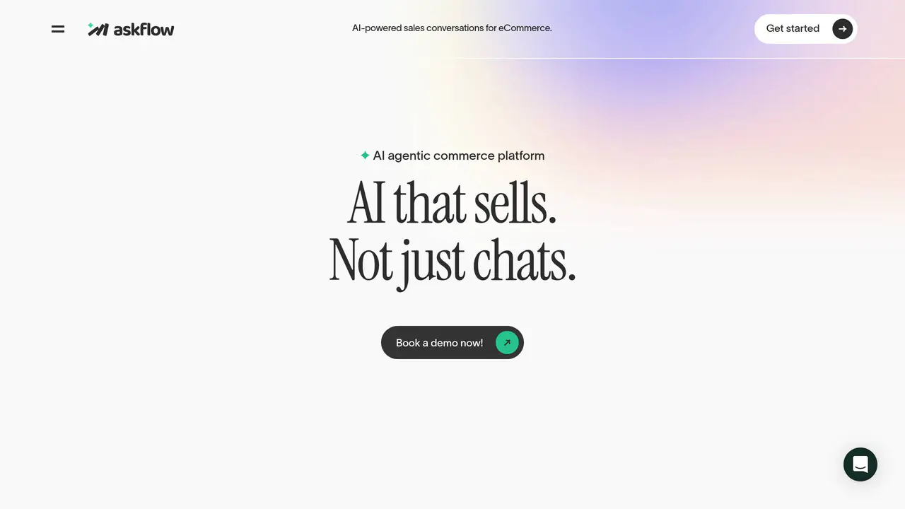 Homepage preview of Askflow, captured Aug 4, 2026