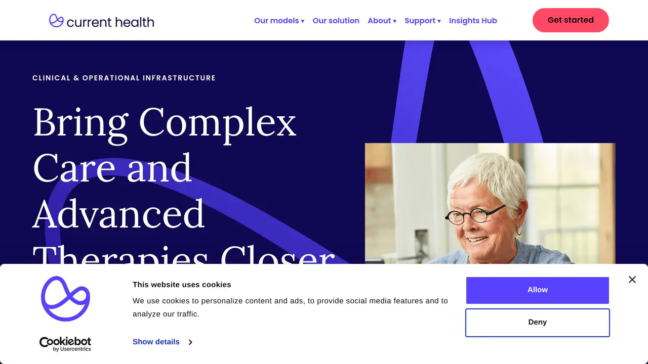 Homepage preview of Current Health, captured Jul 27, 2026