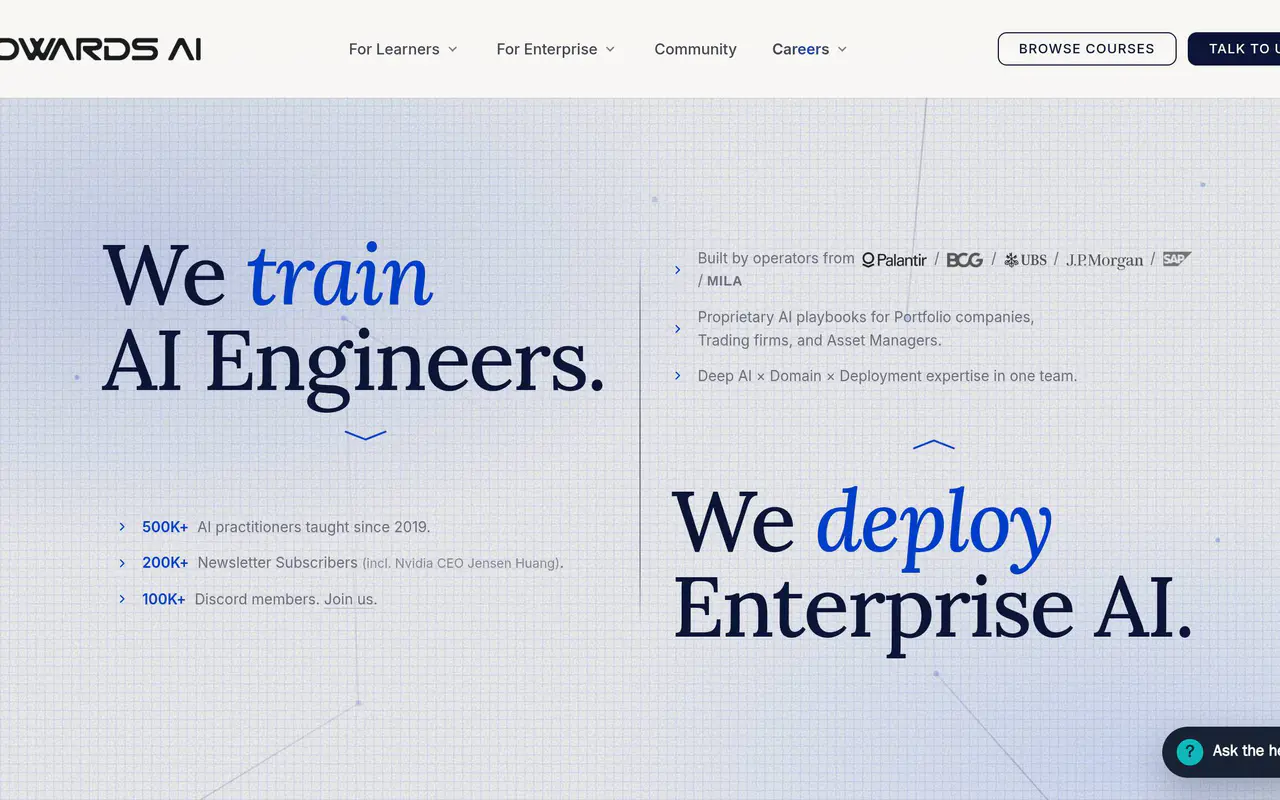 Homepage preview of Towards AI, captured Jul 22, 2026