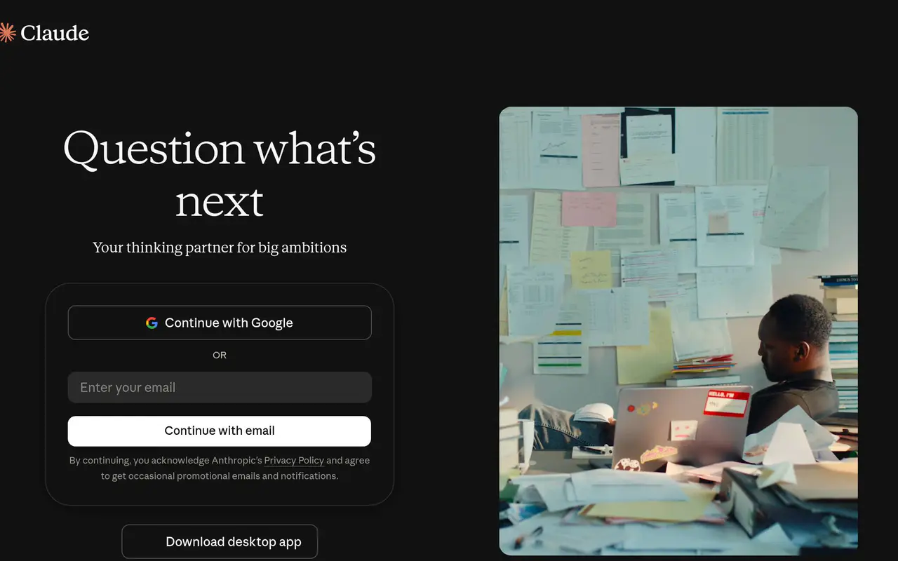 Homepage preview of Claude, captured Jul 21, 2026