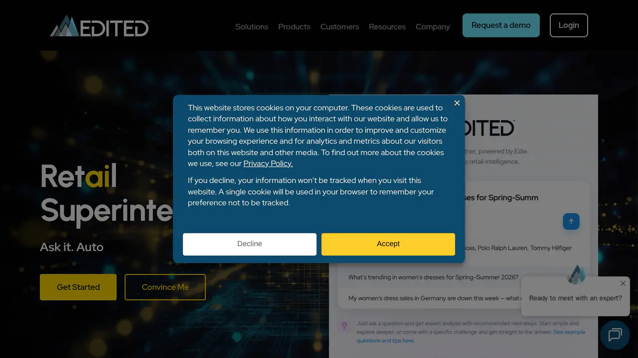Homepage preview of EDITED, captured Jul 28, 2026