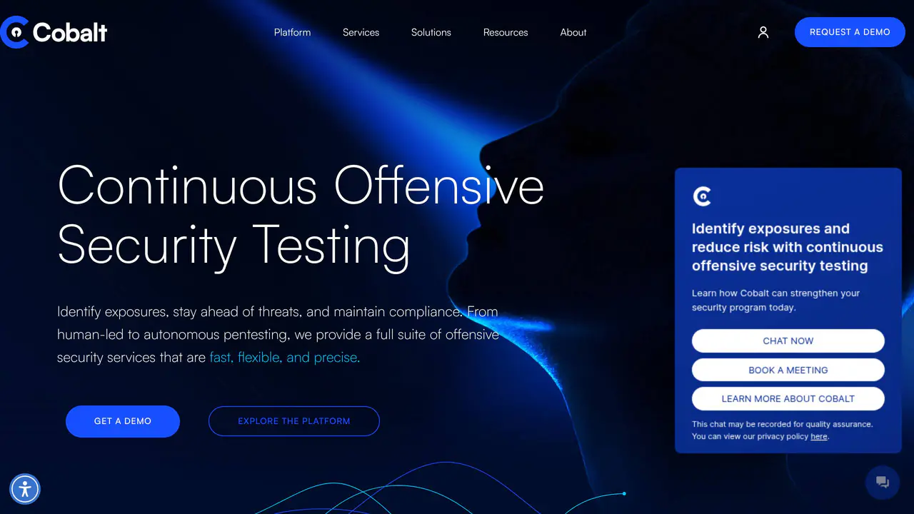 Homepage preview of Cobalt, captured Aug 1, 2026