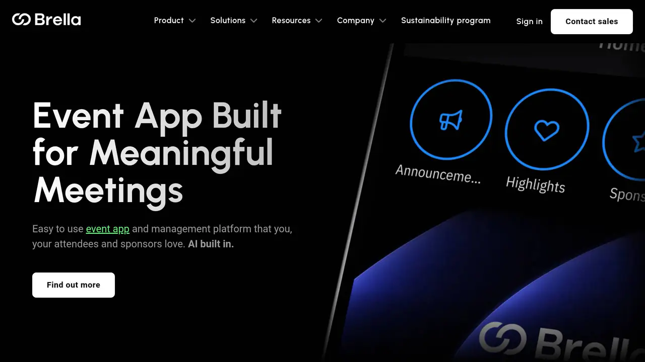 Homepage preview of Brella, captured Jul 31, 2026