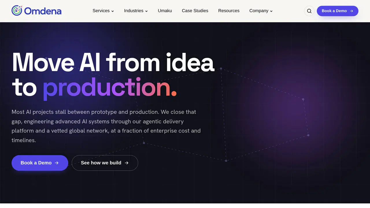 Homepage preview of Omdena, captured Jul 23, 2026