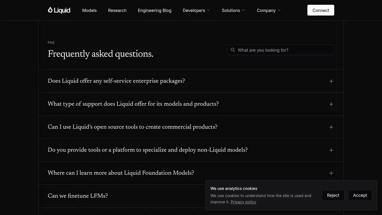 Pricing-page preview of Liquid AI, captured Jul 23, 2026