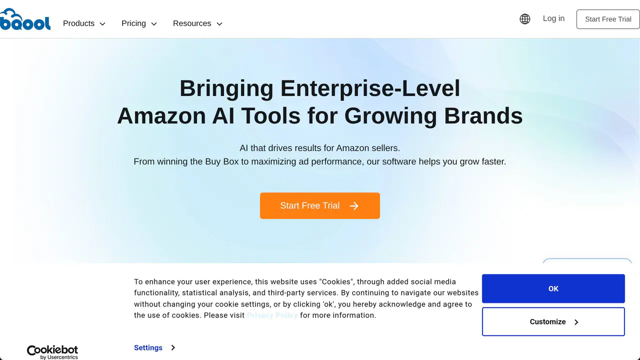 Homepage preview of Bqool, captured Aug 1, 2026