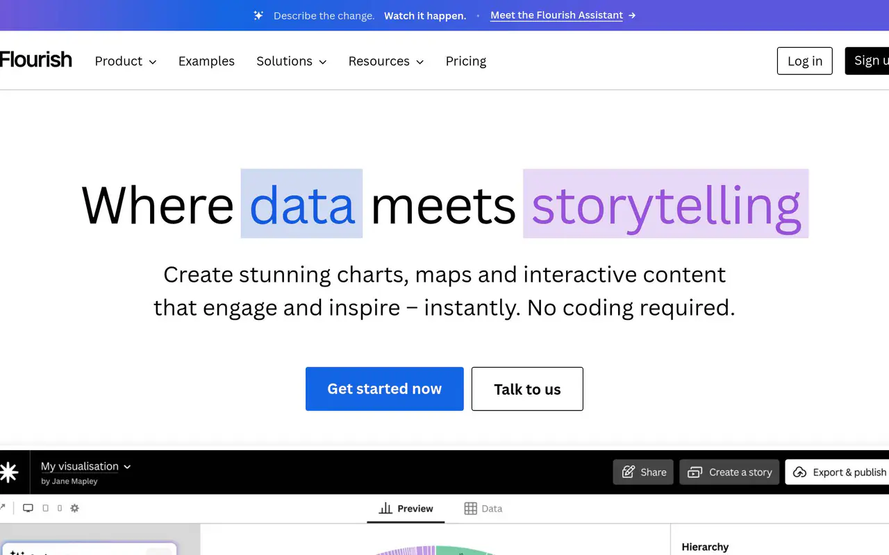 Homepage preview of Flourish, captured Jul 21, 2026