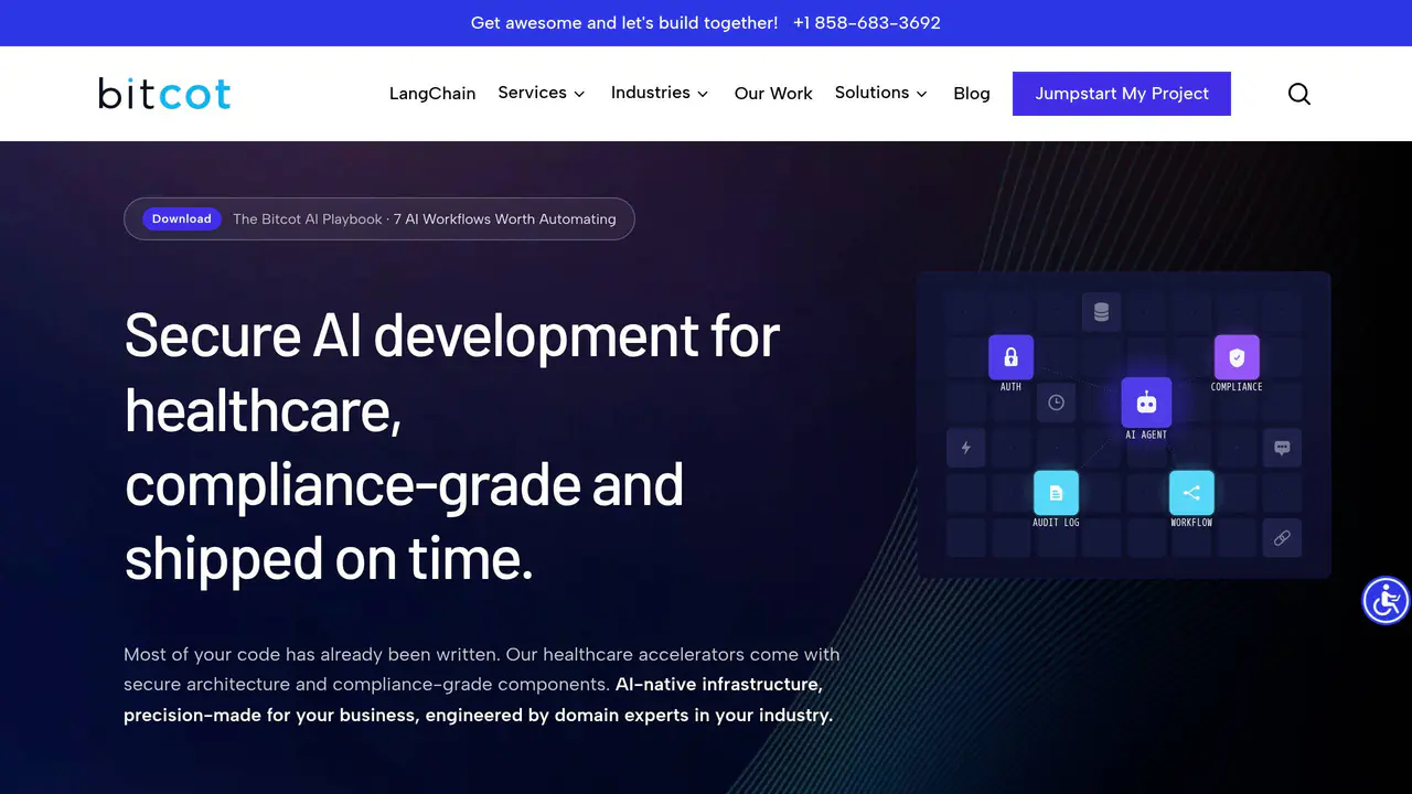 Homepage preview of Bitcot, captured Aug 29, 2026