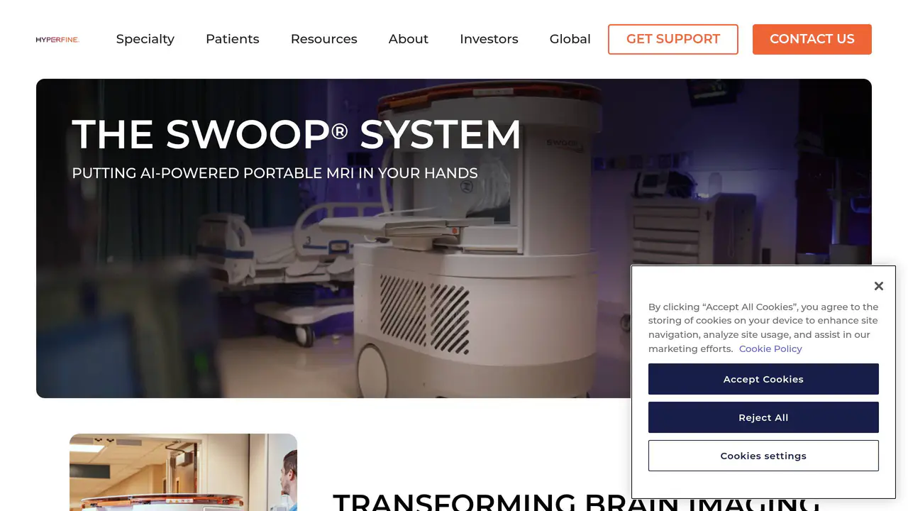 Homepage preview of Hyperfine, captured Jul 28, 2026