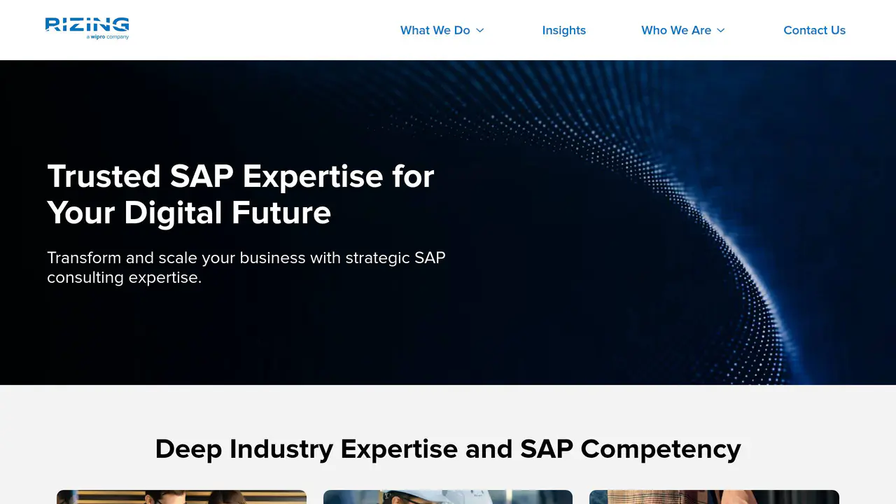 Homepage preview of Rizing, captured Aug 29, 2026
