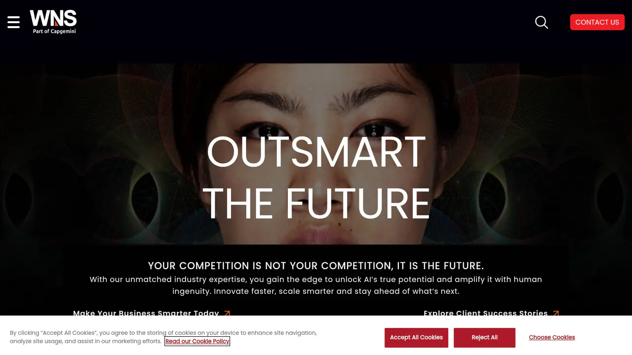 Homepage preview of WNS, captured Jul 26, 2026