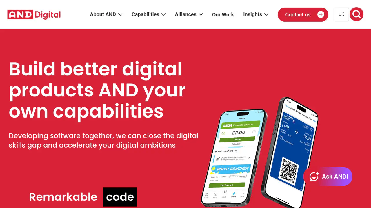 Homepage preview of AND Digital, captured Sep 4, 2026