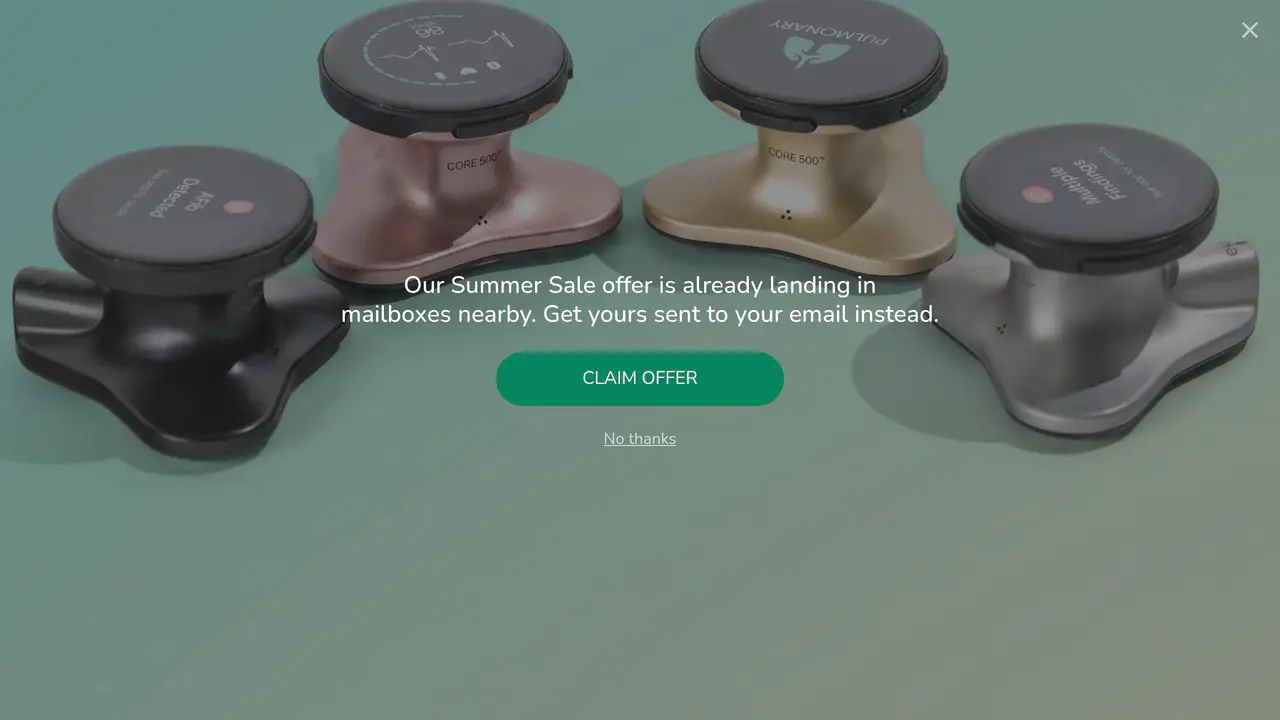 Homepage preview of Eko Health, captured Jul 24, 2026
