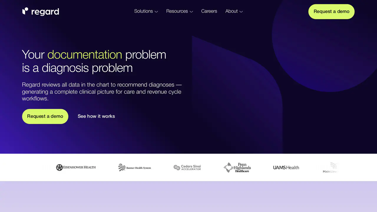 Homepage preview of Regard, captured Jul 23, 2026