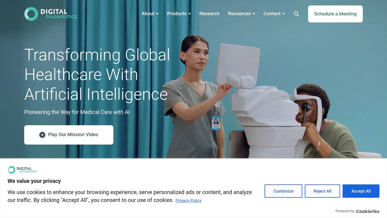 Homepage preview of Digital Diagnostics, captured Jul 24, 2026
