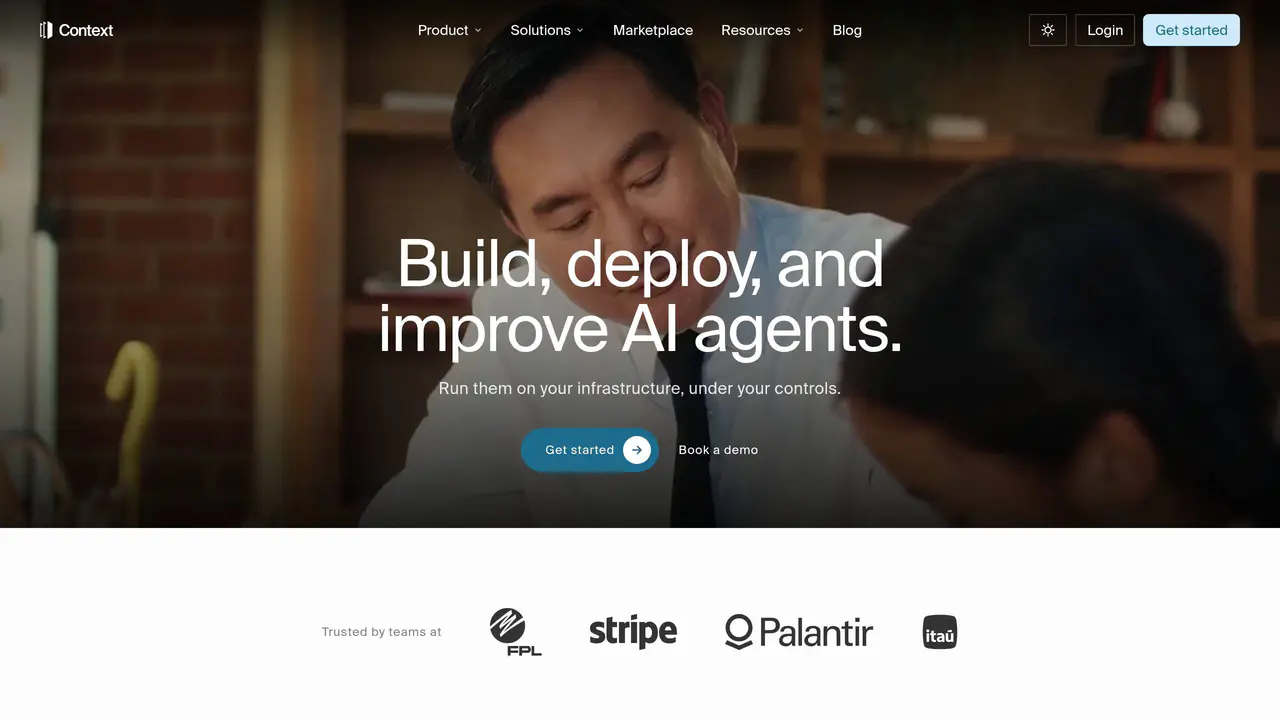 Homepage preview of Context.ai, captured Aug 30, 2026
