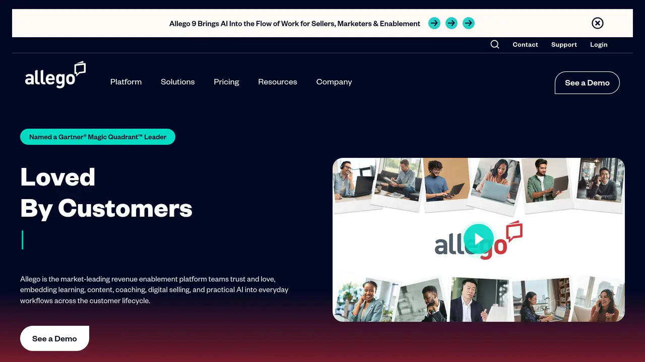 Homepage preview of Allego, captured Aug 2, 2026
