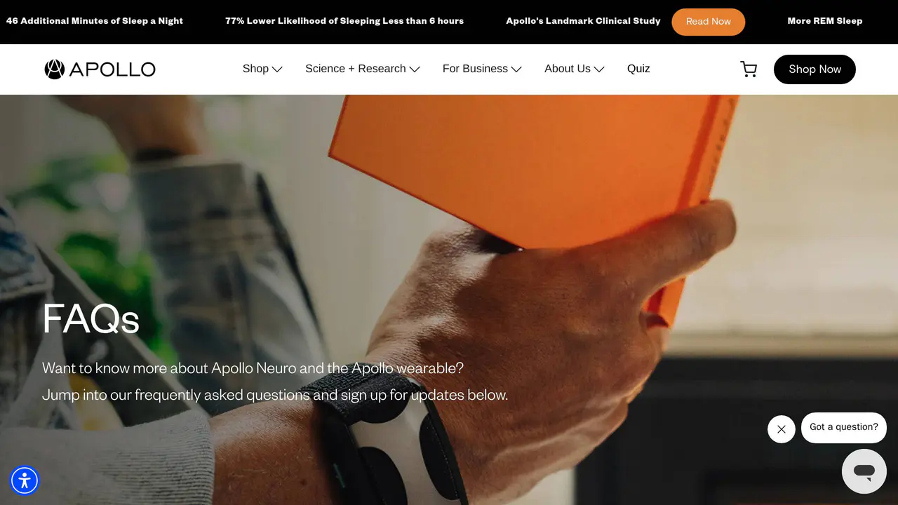 Pricing-page preview of Apollo Neuro, captured Sep 3, 2026