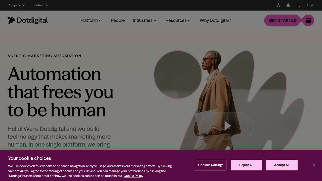 Homepage preview of Dotdigital, captured Aug 2, 2026